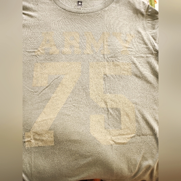 NWT olive green Army short-sleeved tee size women's 1X #2 - Picture 2 of 3